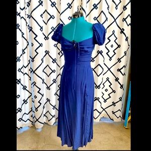 Wilfred blue high slit dress sz 0